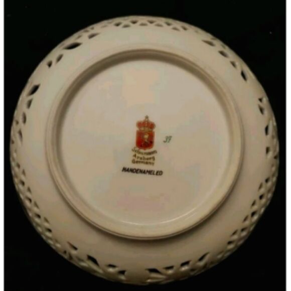 Schumann Arzberg Germany Hand Enameled Vintage "Candy Dish" - Picture 2 of 3